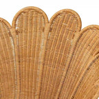 Poltrona floreale d'accento Blossom Bohemian in rattan color miele