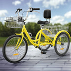 26-inch driewielige fiets voor volwassenen met 7 versnellingen