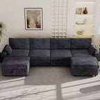 Modulares Cord-Sofaelement von Dyonery mit abnehmbaren, waschbaren Bezügen