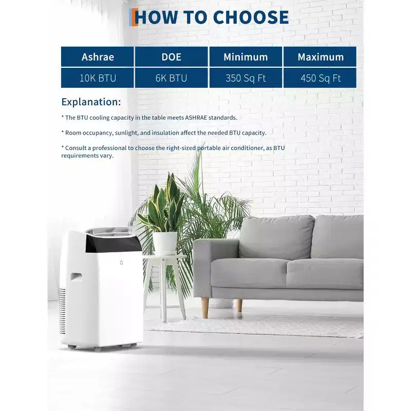 Airconditioners van 14.000 BTU, koelen tot 750 vierkante voet, draagbare 3-in-1-airconditioner met koel-, ontvochtigings- en ventilatormodi en afstandsbediening