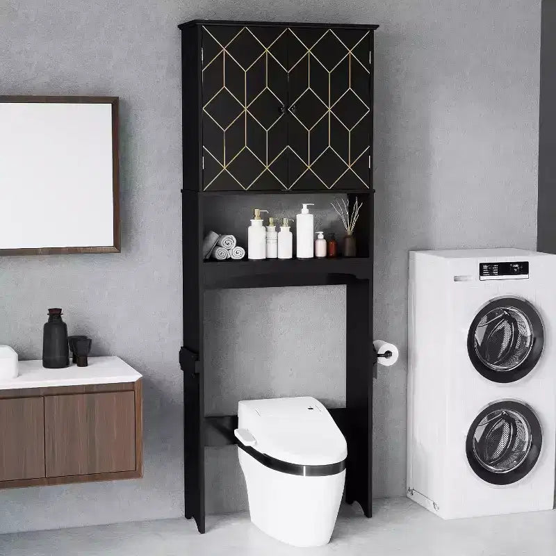 Mobile salvaspazio sopra il WC per il bagno