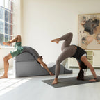 Chaise longue convertibile Avana Kami / poltrona per yoga e massaggi - pouf 2-in-1 con poltrona lounge da yoga ripiegabile estraibile nascosta, microvelluto - N/A
