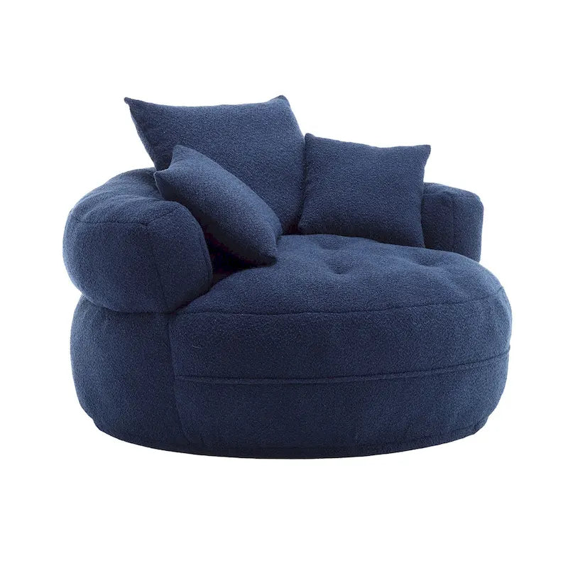 Runder Loungesessel – Weiß/Blau/Grau/Gelb/Orange/Rosarot/Marineblau/Grün, Sitzplatz für eine oder zwei Personen