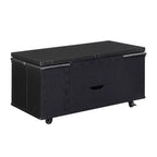 Multifunctionele moderne salontafel met hefbaar blad en verborgen opbergruimte, 4 krukken en zwenkwielen, perfect voor moderne woonruimtes