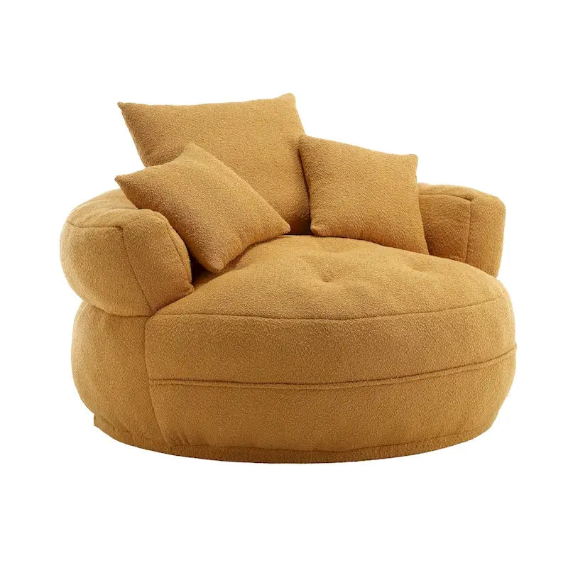 Poltrona relax rotonda – bianca/blu/grigia/gialla/arancione/rosa scuro/blu navy/verde, posto singolo e matrimoniale