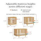 Lettino trasformabile 8-in-1 Babyletto Pogo con kit di conversione per tutte le fasi