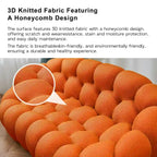 2-istuttava kuplamainen kaareva löhösohva, hunajakennokuvioinen 3D-kangaspäällinen, olohuoneeseen, salonkiin tai asuntoon