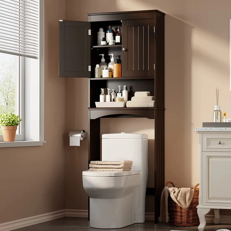 Mobiletto portaoggetti da bagno, mobiletto portaoggetti per WC, mensola da bagno sopra il WC, salvaspazio per WC