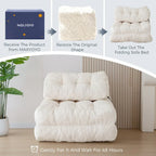 8 Cord-Sofa zum Zusammenklappen, Schlafsofa, Einzel