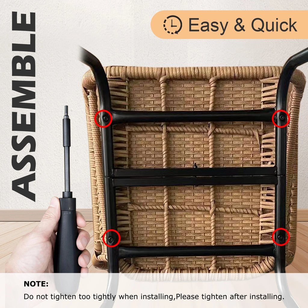 3dílná venkovní bistro souprava z proutí pro posezení, zahradní ratanový nábytek odolný vůči povětrnostním vlivům, sada židlí s polštáři