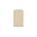 Signature Design by Ashley moderner Onita-Schrank mit 6 Schubladen, Kommode mit natürlicher brauner Holzoberfläche und grifflosem Design