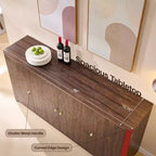 Aparador de cocina con 4 puertas y estantes, aparador moderno grande para almacenamiento, aparador bar para café de 66 pulgadas