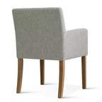 6er-Set gepolsterte Esszimmerstühle mit Armlehnen, moderne Leinen-Sessel mit Holzbeinen, Akzentstühle für Esszimmer und Wohnzimmer – Panipeachy