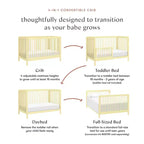 Lettino trasformabile Babyletto Swell 4-in-1 con kit di conversione in letto per bambini
