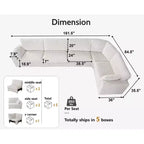 Modulares Cord-Sofaelement von Dyonery mit abnehmbaren, waschbaren Bezügen