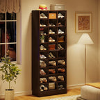 Meuble à chaussures haut pour 30 paires, étagère de rangement blanche en bois à 10 niveaux pour placard et entrée – 10 niveaux