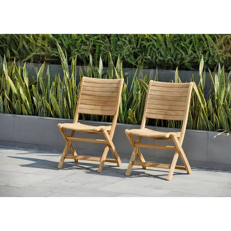 Juego de comedor extensible para patio de 13 piezas Amazonia Teak Sessa - 13 piezas