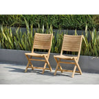Juego de comedor extensible para patio de 13 piezas Amazonia Teak Sessa - 13 piezas