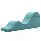 Chaise longue convertibile Avana Kami / poltrona per yoga e massaggi - pouf 2-in-1 con poltrona lounge da yoga ripiegabile estraibile nascosta, microvelluto - N/A