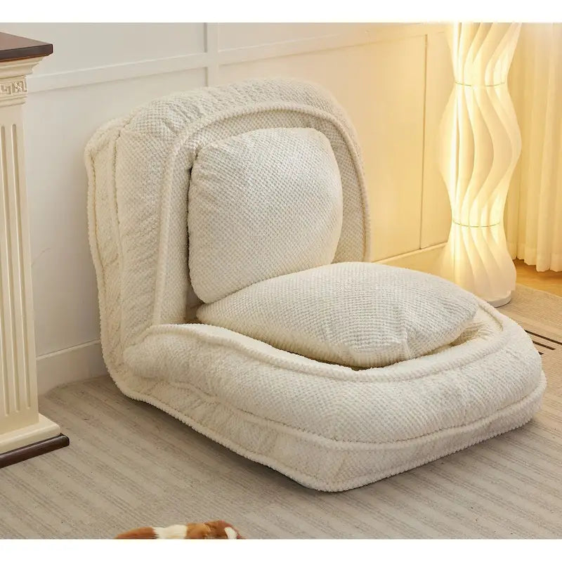 Fauteuil-canapé relax, 5 positions réglables, s’assoit, dort, se plie, idéal pour la chambre ou le salon