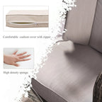 Set da pranzo rotondo da esterno in rattan intrecciato da 7 pezzi con cuscini di Moda Furnishings