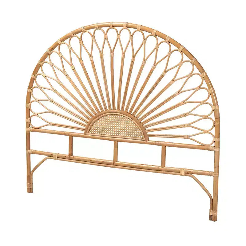 Testiera del letto in rattan naturale, marrone