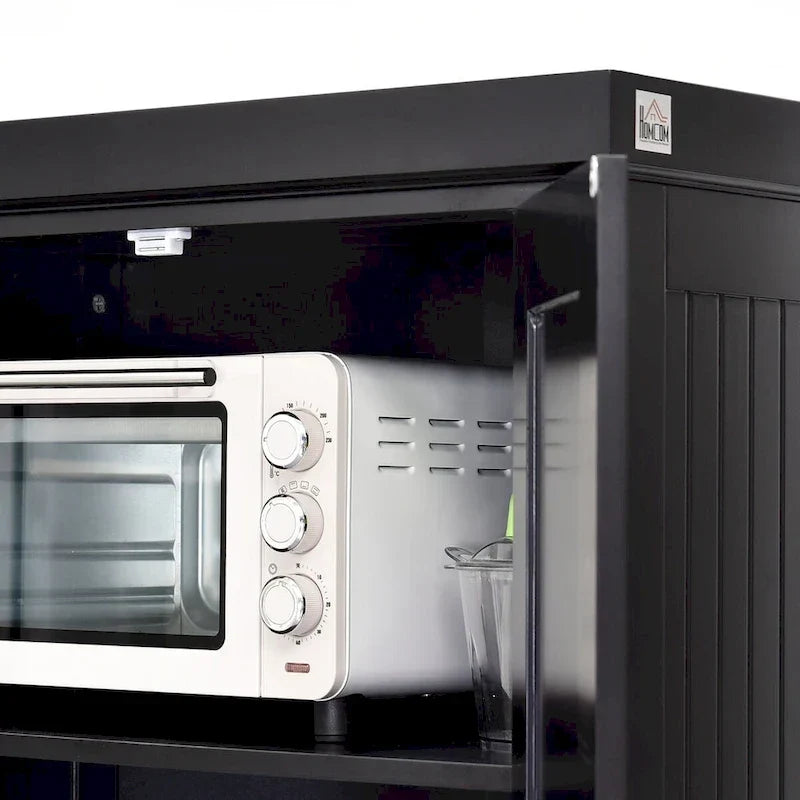 Dispensa da cucina da 72 pollici, mobile tradizionale indipendente con 4 ante e 3 ripiani regolabili, ampio cassetto centrale