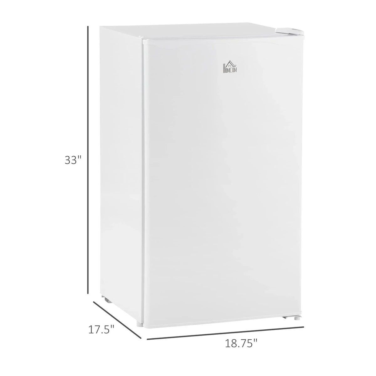 Mini lednice o objemu 3.2 Cu.Ft s mrazákem, kompaktní jednodveřová chladnička s nastavitelným termostatem do ložnice