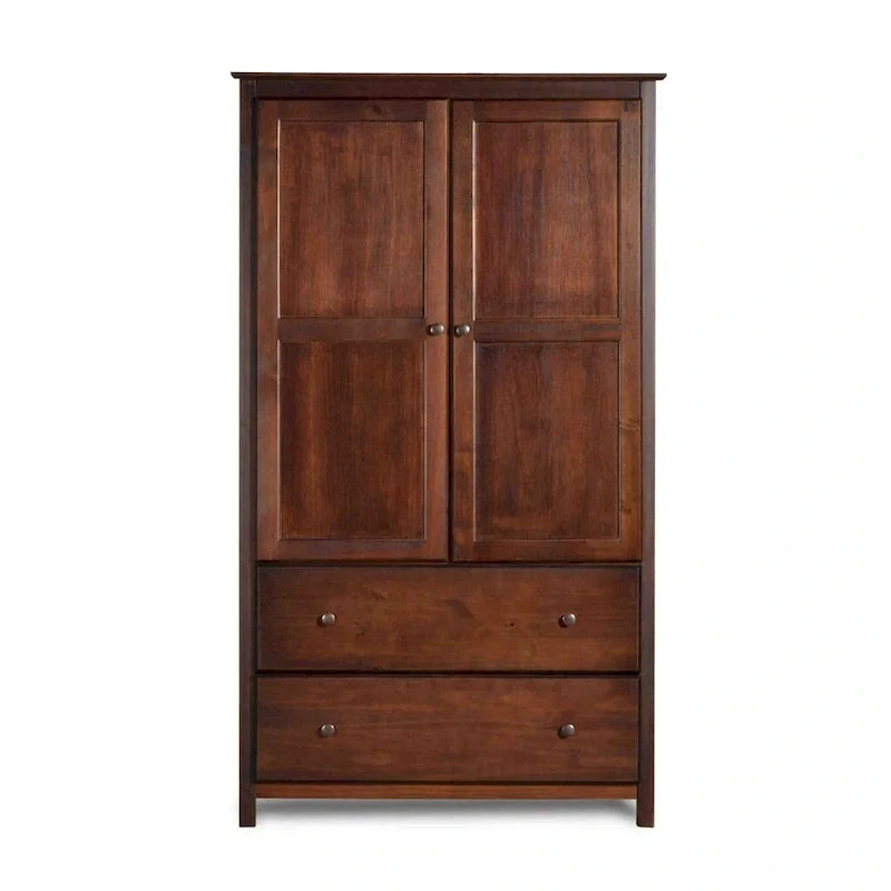 Armario de madera maciza de 2 puertas - 41x72x22