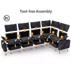 Modulares Cord-Sofaelement von Dyonery mit abnehmbaren, waschbaren Bezügen