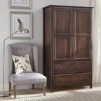Armario de madera maciza de 2 puertas - 41x72x22