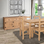 65 Zoll Holz-Buffet-Sideboard im Landhausstil – Corona-Kollektion