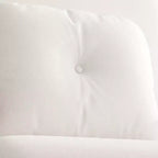 Divano letto pieghevole 3-in-1, poltrona trasformabile con schienale regolabile in 5 posizioni e cuscino, letto salvaspazio per soggiorno, camera da letto e ufficio (bianco)
