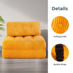 8 Cord-Sofa zum Zusammenklappen, Schlafsofa, Einzel