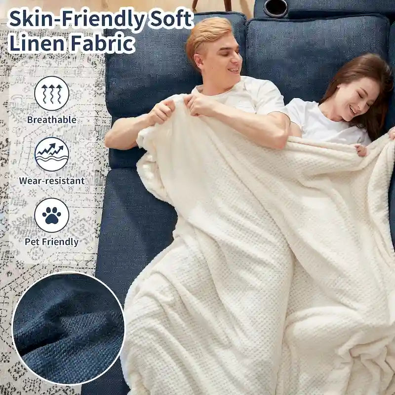 80 L-förmiges Schlafsofa, Schlafsofa mit ausziehbarem Bett, wendbares Schlafsofa