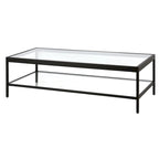 Mesa de centro Alexis de metal y vidrio