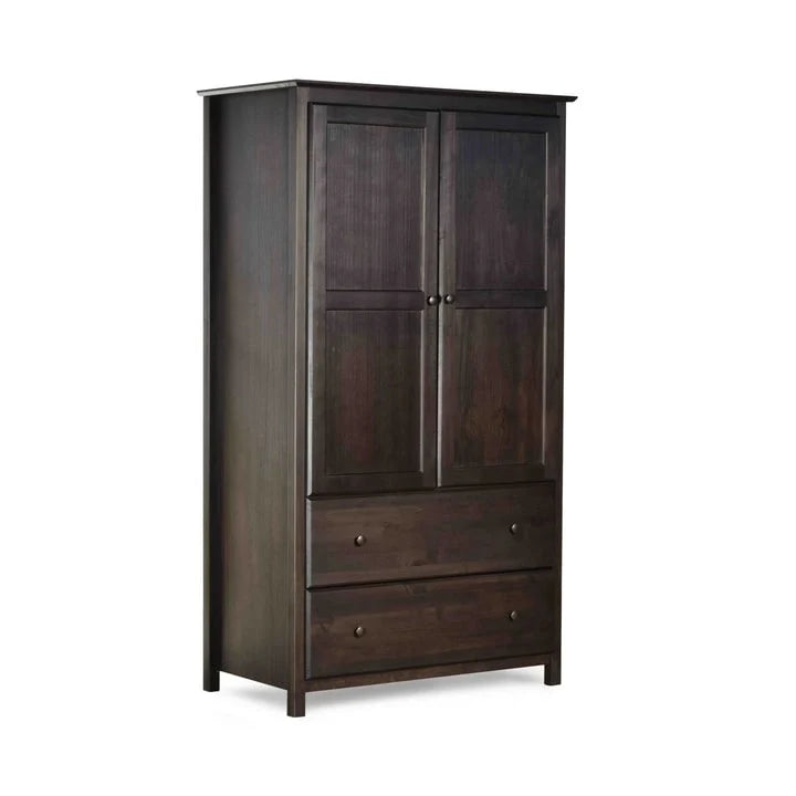 Armario de madera maciza de 2 puertas - 41x72x22