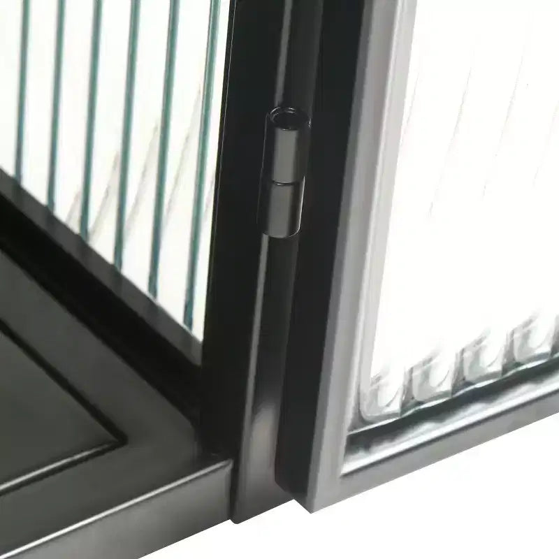 Pensile moderno Okak a 2 ante con ante in vetro e 3 ripiani, per ingresso/sala da pranzo/soggiorno/cucina