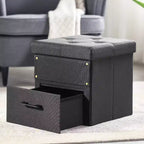 Pouf Contenitore Pieghevole 15 Cube con Cassetto