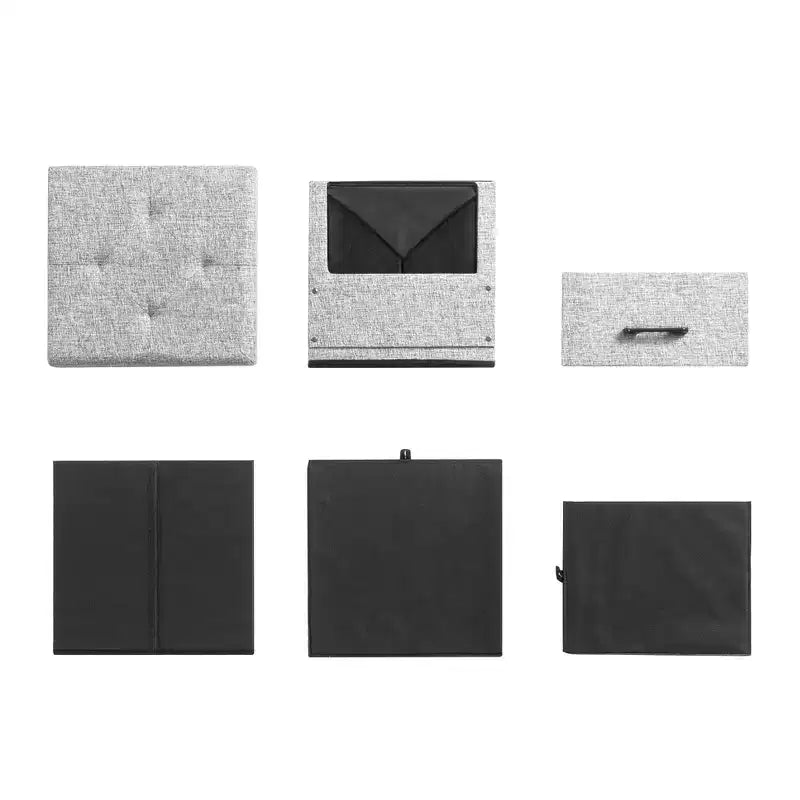Pouf Contenitore Pieghevole 15 Cube con Cassetto