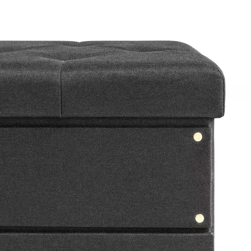 Pouf Contenitore Pieghevole 15 Cube con Cassetto
