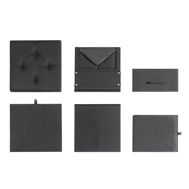 Pouf Contenitore Pieghevole 15 Cube con Cassetto