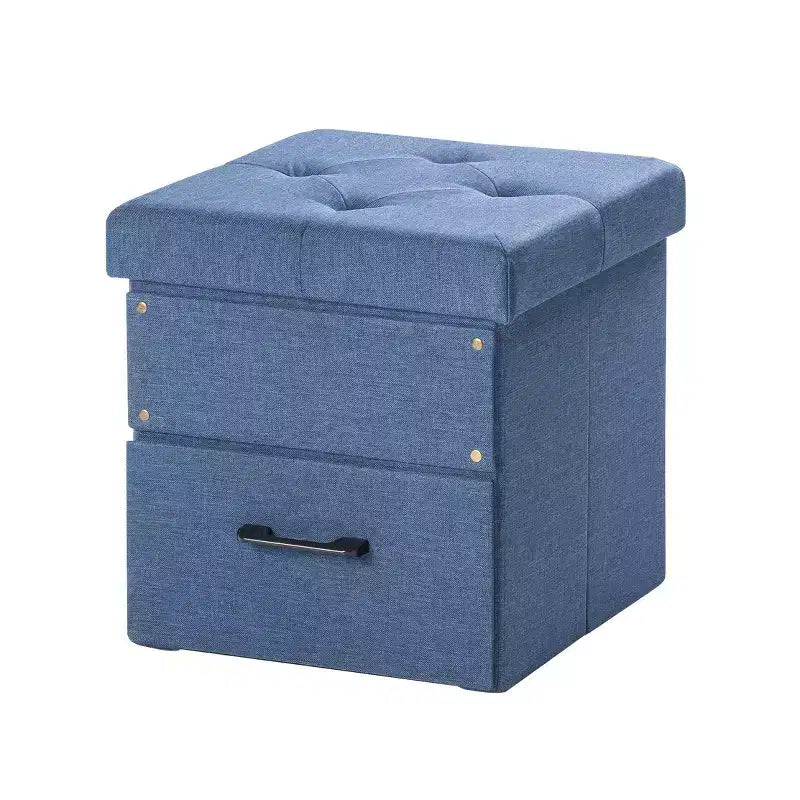 Pouf Contenitore Pieghevole 15 Cube con Cassetto