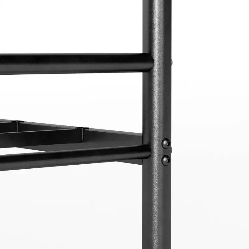 Struttura letto a piattaforma in metallo Canopy, nero