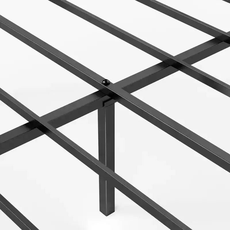 Struttura letto a piattaforma in metallo Canopy, nero