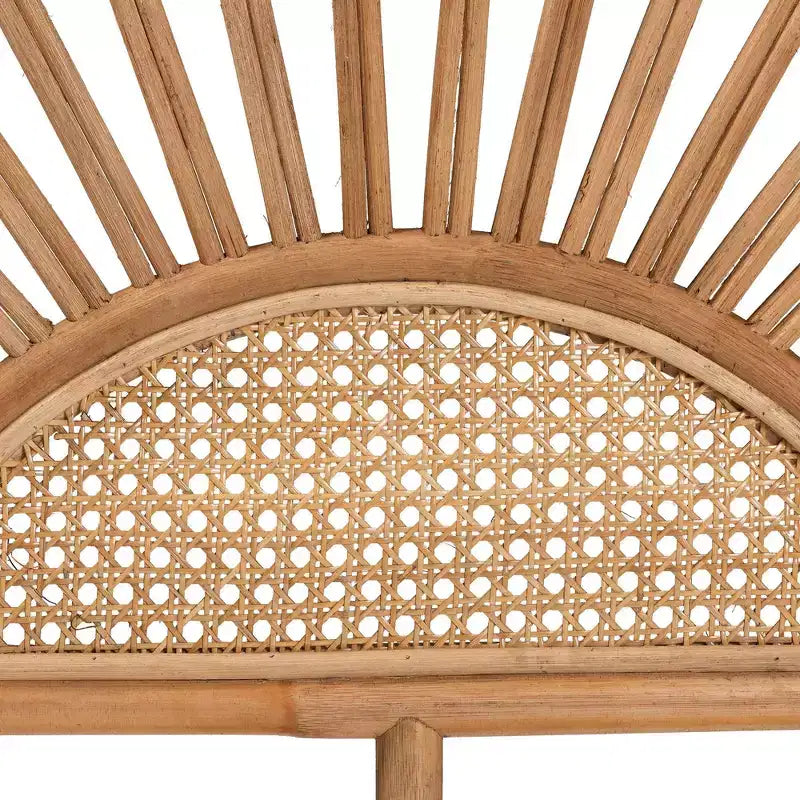 Testiera del letto in rattan naturale, marrone