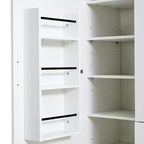 Dispensa da cucina indipendente Whisen alta 71', grande mobile contenitore per sala da pranzo con credenza e buffet a 6 ante, ripiani regolabili