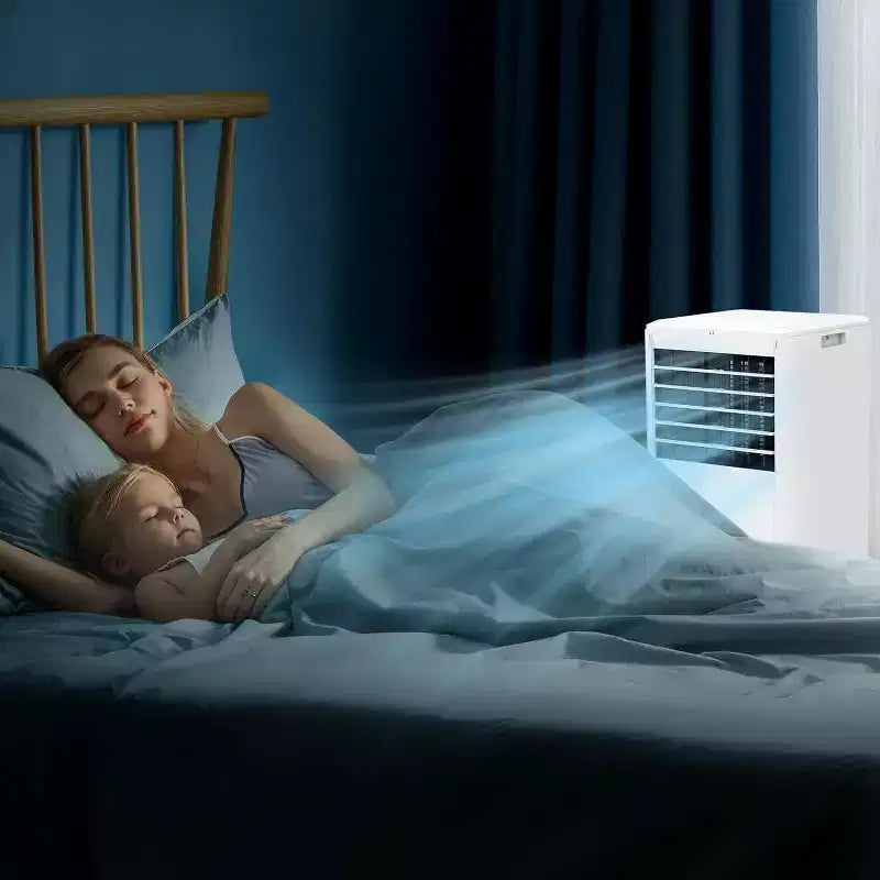 Tragbare Klimaanlage mit 8K BTU – 3-in-1-Kühlung, Entfeuchtung und Ventilator für 350 sq ft mit Schlafmodus und 1 Jahr Garantie