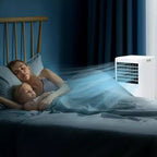 Tragbare Klimaanlage mit 8K BTU – 3-in-1-Kühlung, Entfeuchtung und Ventilator für 350 sq ft mit Schlafmodus und 1 Jahr Garantie