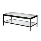 Mesa de centro Alexis de metal y vidrio